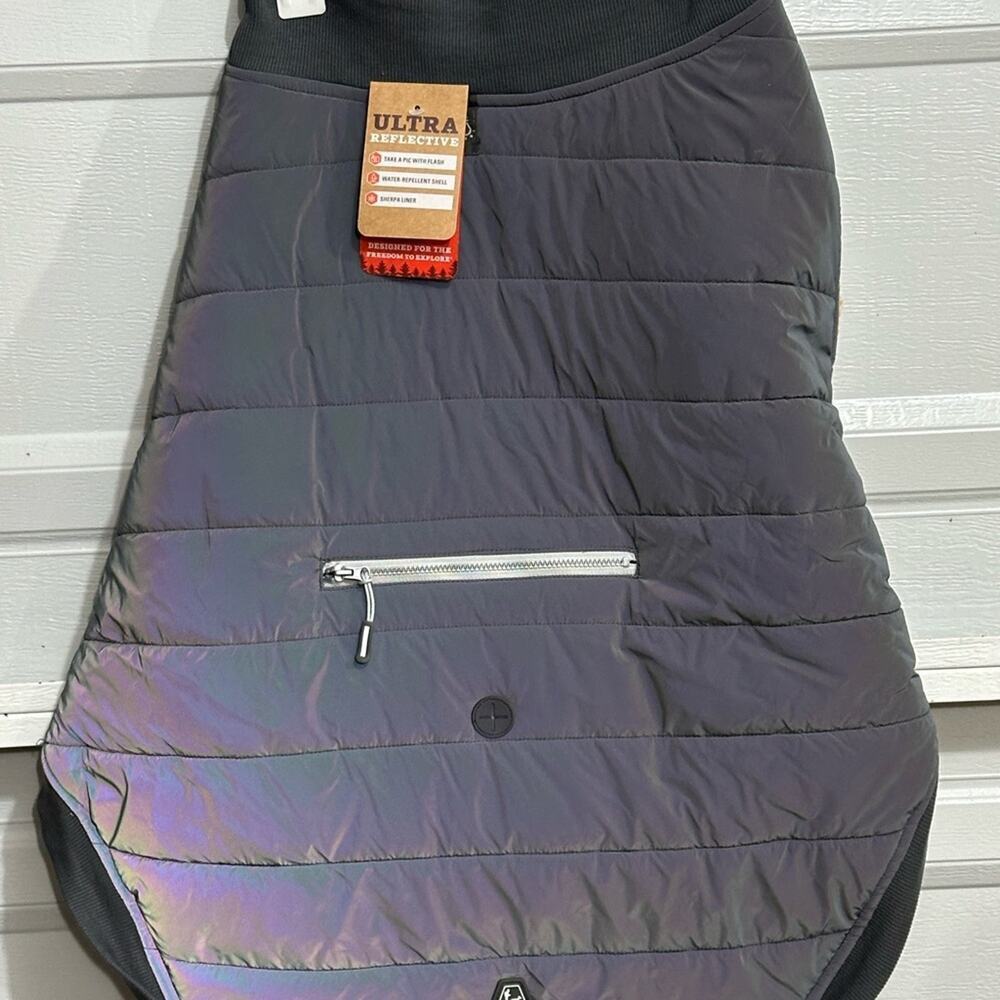 NWT Arcadia Trail Ultra Reflective Dog Jacket - Grey - XXL - Picture 5 of 13